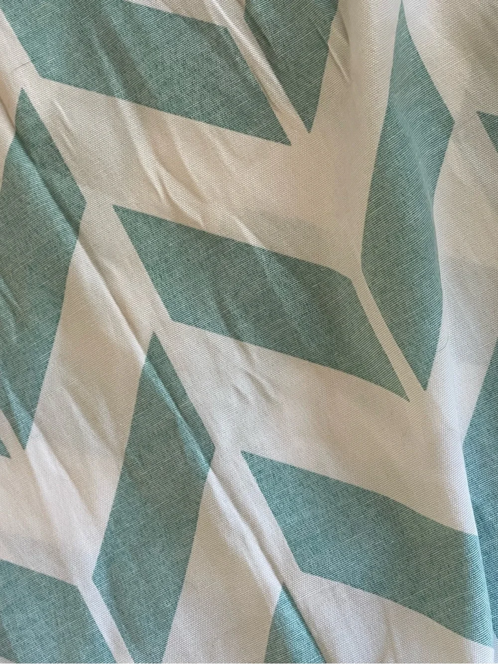 Mainstays Teal Chevron Curtain Panel Pair 28” x 84” Geometric Window Panels